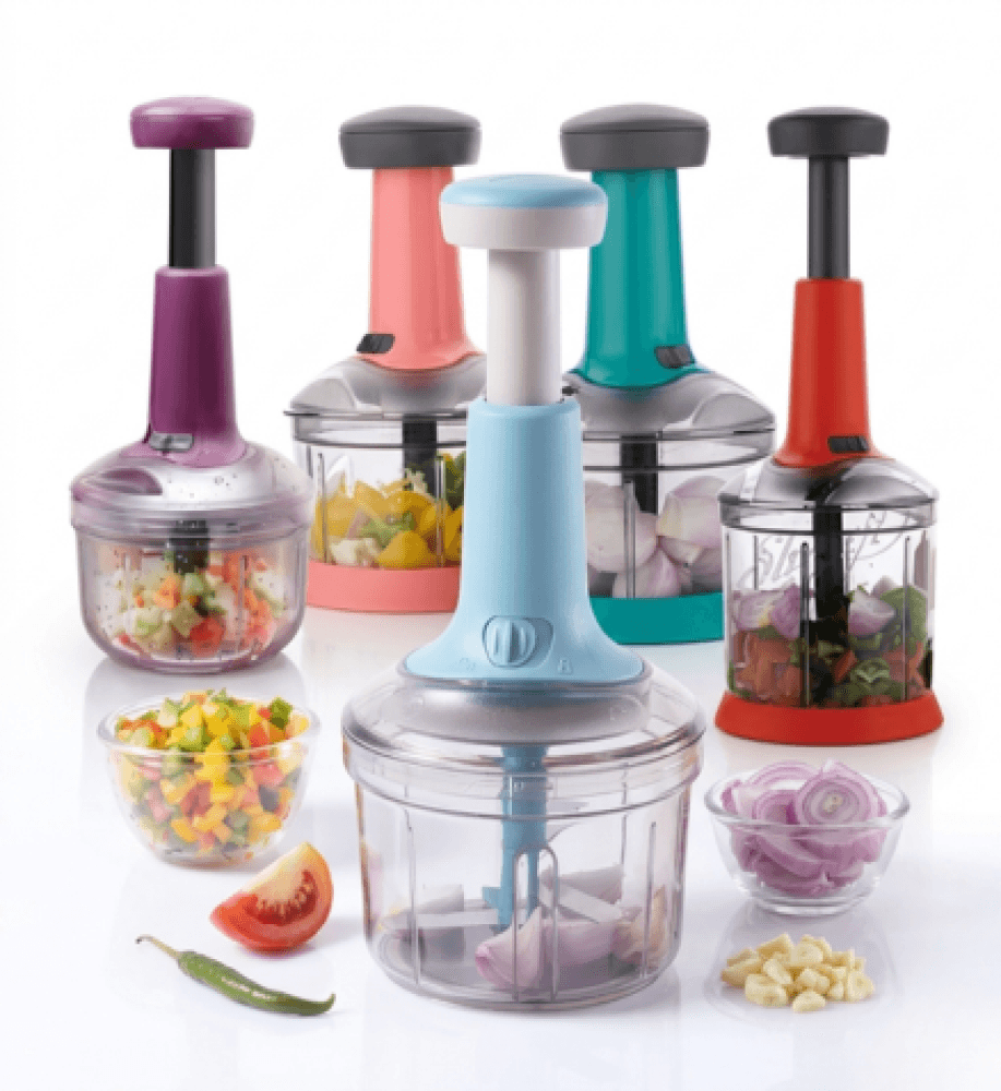 Manual Hand Press vegetable  Push Chopper image 2