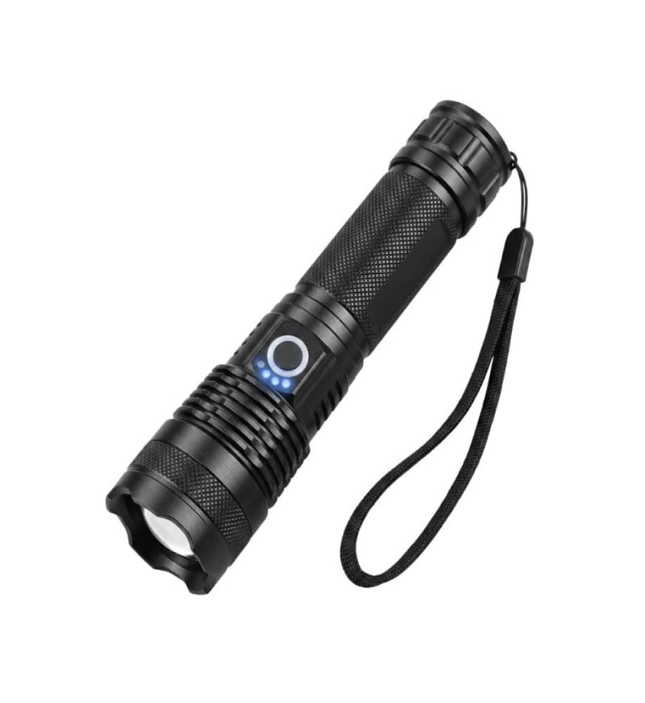 Rechargeable LED Torch Light (P50) – Super Bright 2000 Lumens USB Charging Flashlight image 3